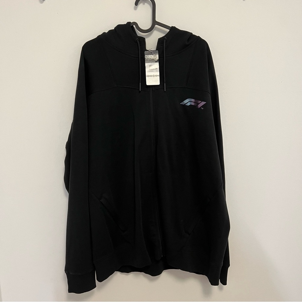 Formula 1 Black Full Zip Sweatshirt NWT XXL